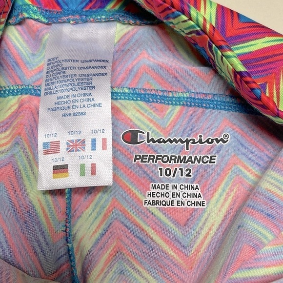 ❤️ 🆕 CHAMPION Performance Leggings Girls Size 10/12 - Picture 4 of 4